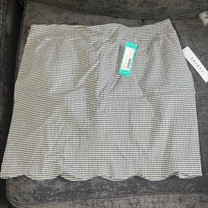 Tribal Black and White Mini Skirt